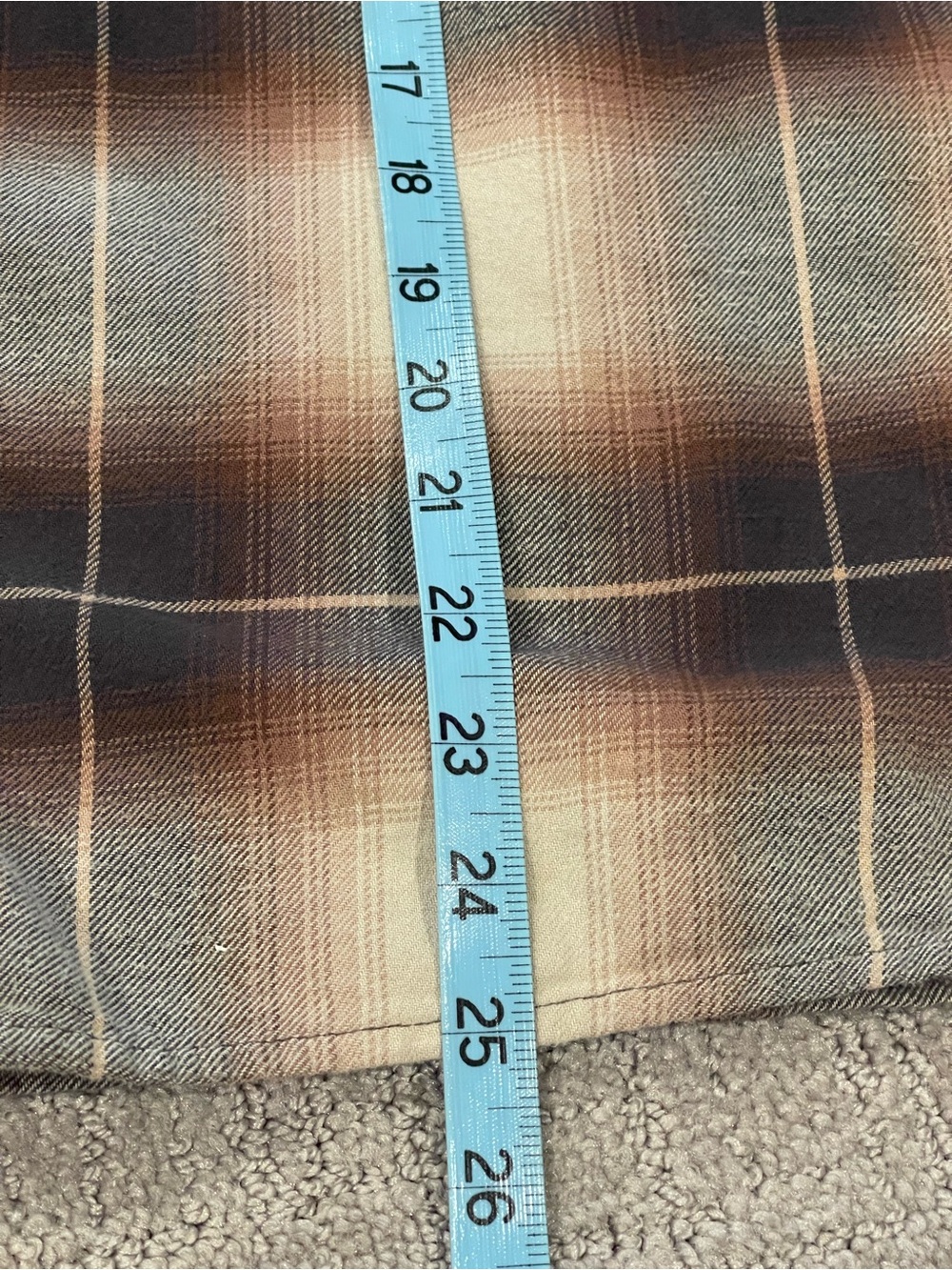 Levi's Women's Henri Plaid Button-Down Flannel Shirt in Brown, Beige and Black, - Picture 10 of 16